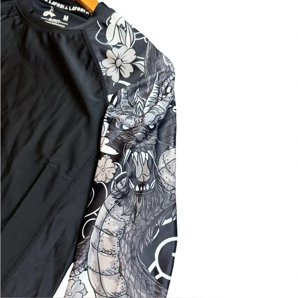 LAFROI Burst Compression Rash Guard | NWT | Medium | UPF 50+